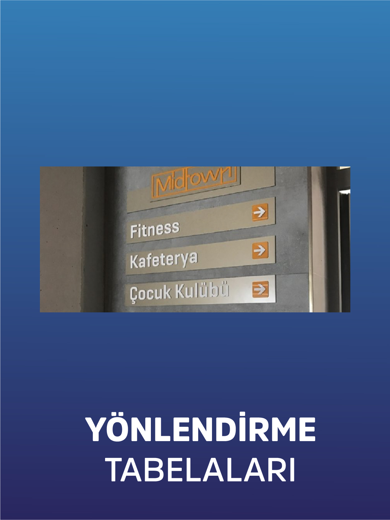 İç Mekan Yönlendirme Tabela